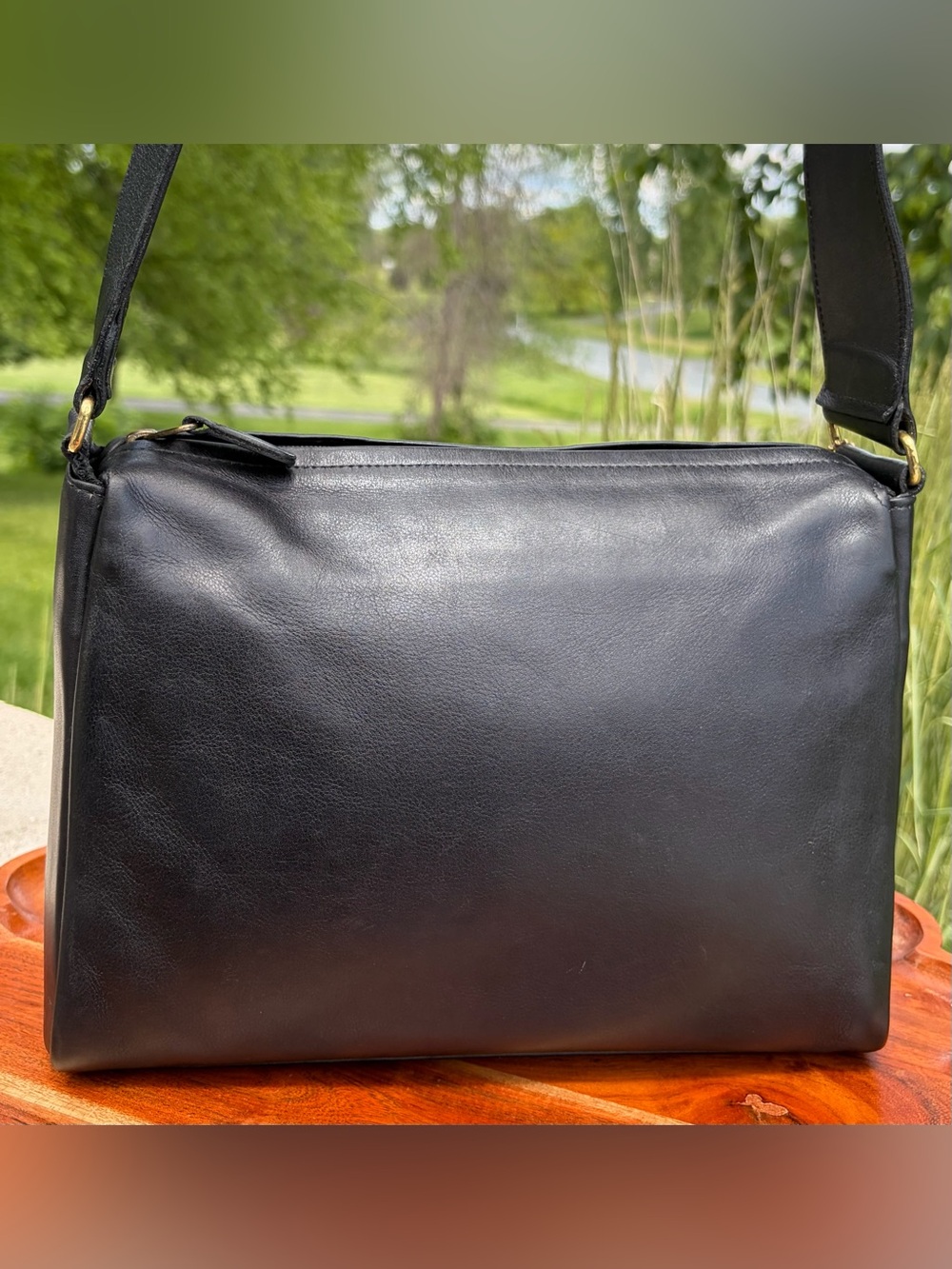 Vintage COACH Matinee Black Leather Rare EUC - Picture 10 of 17